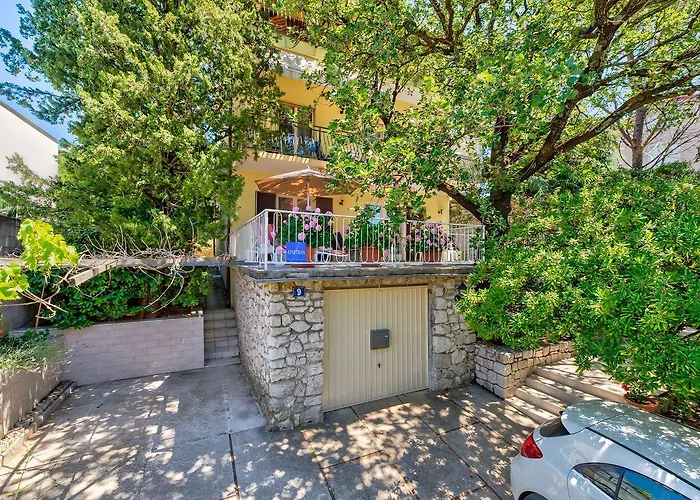 Malerisches Nur 200 Meter Zum Mit Meerblick, Privatparkplatz, Grillbereich